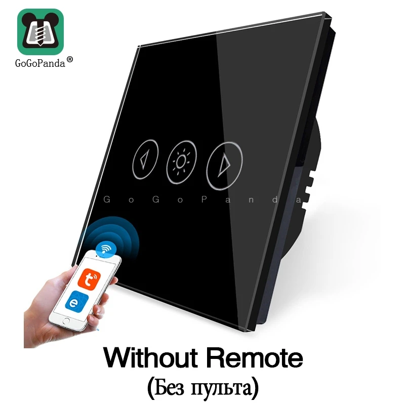 black without remote GoGoPanda ЕС стандартный светильник Диммер пульт дистанционного управления Wi-Fi приложение сенсорный выключатель умная Автоматизация водонепроницаемый 220 В eWelink или Tuya - Цвет: black without remote