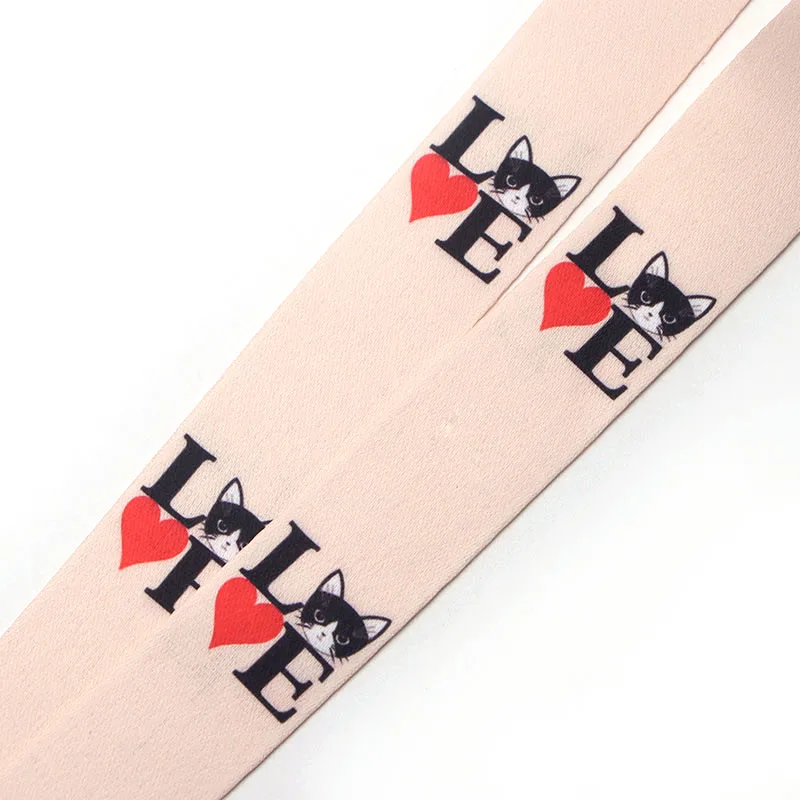 PC108 I LOVE Cat Lanyards держатель удостоверения личности ID карты пройти тренажерный зал мобильный телефон USB значок повесить веревку ключевой ремень
