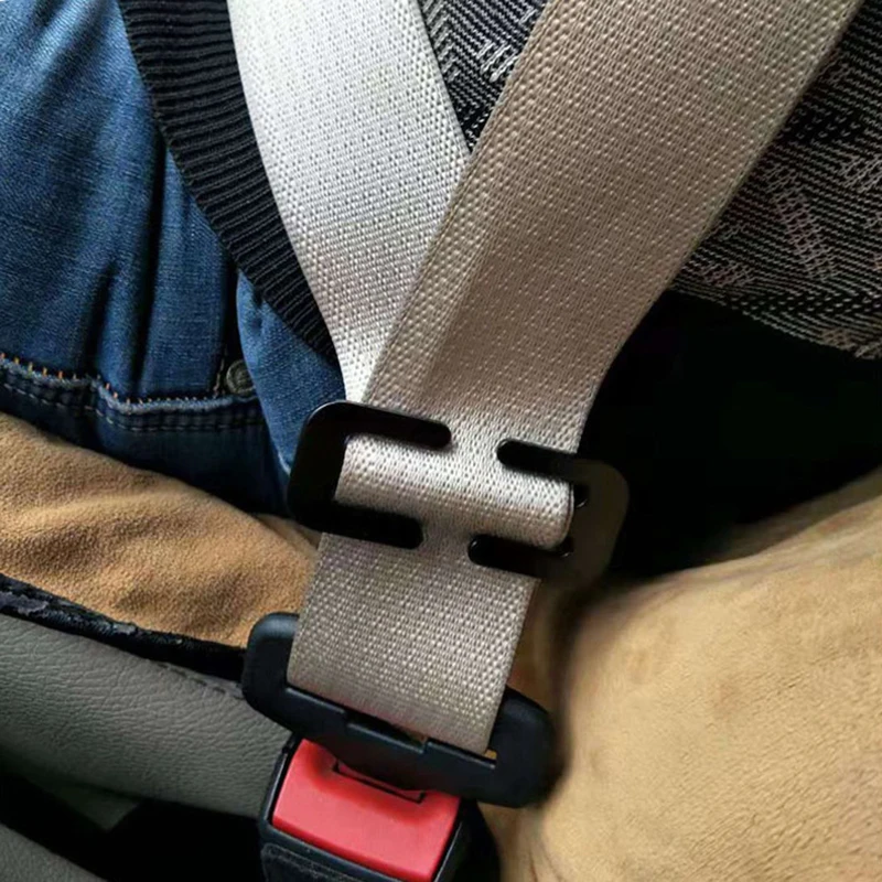 Car Seat Belt Accessory 1PC 58/70MM Metal Safety Seat Belt Adjuster Automotive Locking Clip Belt Clamp