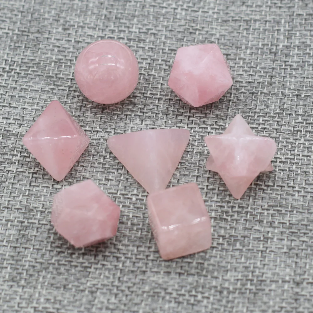

7pcs Natural Rose Quarts Beads Mix Colors Natural Agates Stone Bead for Making DIY Jewely Jewelry Necklace Accessories 14-20mm