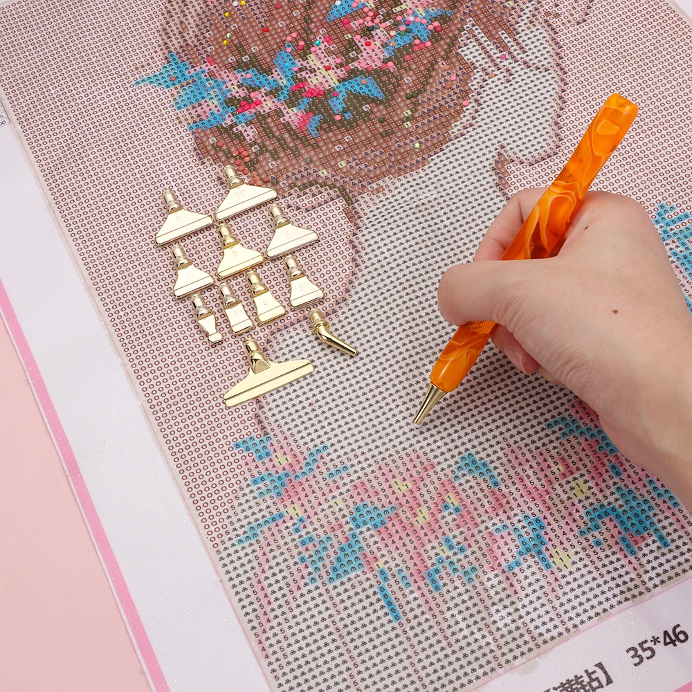 Diamond Painting Pen Replacement Pen Heads 1/5PCS Multi Placers Alloy Point Drill Heads Nail Art Tips Quick Cases Tool