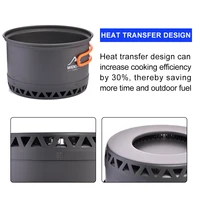 Widesea – ustensiles de cuisine de Camping 2,3 l, ensemble de casseroles de cuisine en plein air, cuiseur thermique, vaisselle de voyage, Bowler, Pot de cuisine touristique, équipement d'ustensiles 4