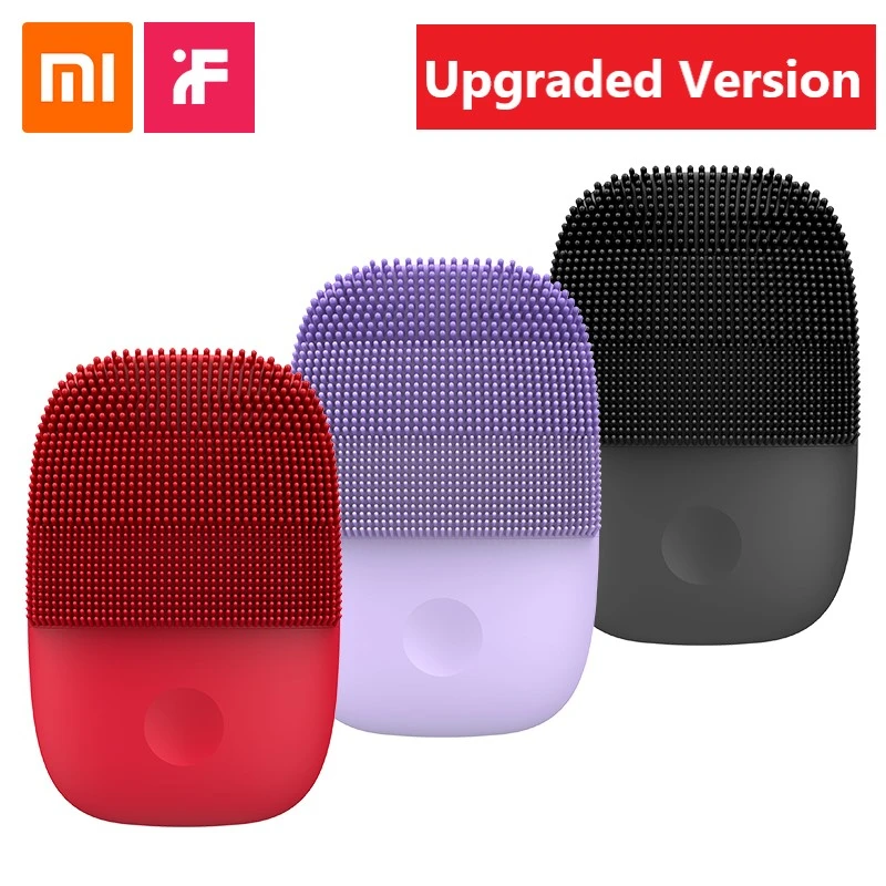 

Xiaomi inFace Electric Face Cleaning Brush Massager Ultrasonic Skin Scrubber Instrument Soft Silicone Facial Cleansing Devices