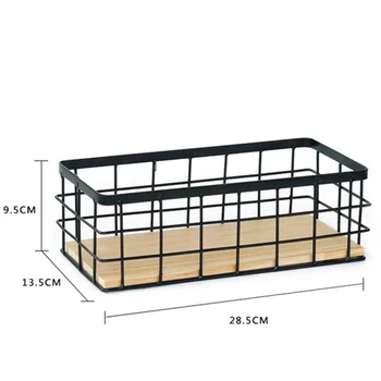 

New Iron Storage Holders Home Storage Shelf Wall Hanging Storage Box Flower Pots Book Storage Racks Decoration Organizer Shelves