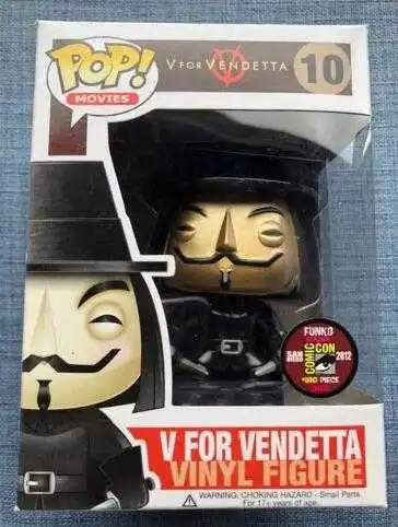 FUNKO POP фильмы V для Вендетта 10 # виниловая экшн фигурка золотой узор Коллекционная