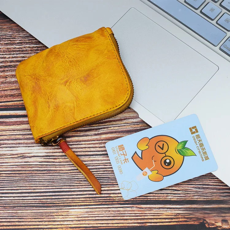 New Coin Purse for Men Vintage Mini Wallet Original Leather Card Case Holder Wallet Male Short Zipper Small Change Organizer Bag_voghion.com