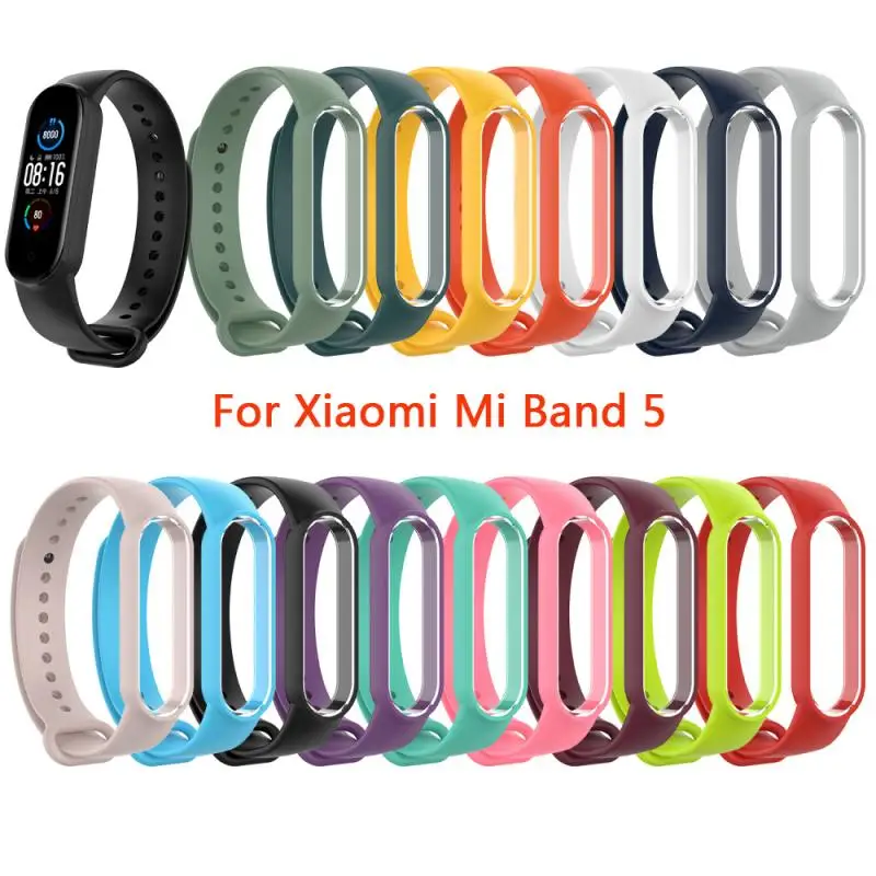 Ремешок для Xiaomi Mi Band 5 ремешек ТПУ Браслет замена MiBand наручный ремешок correa |