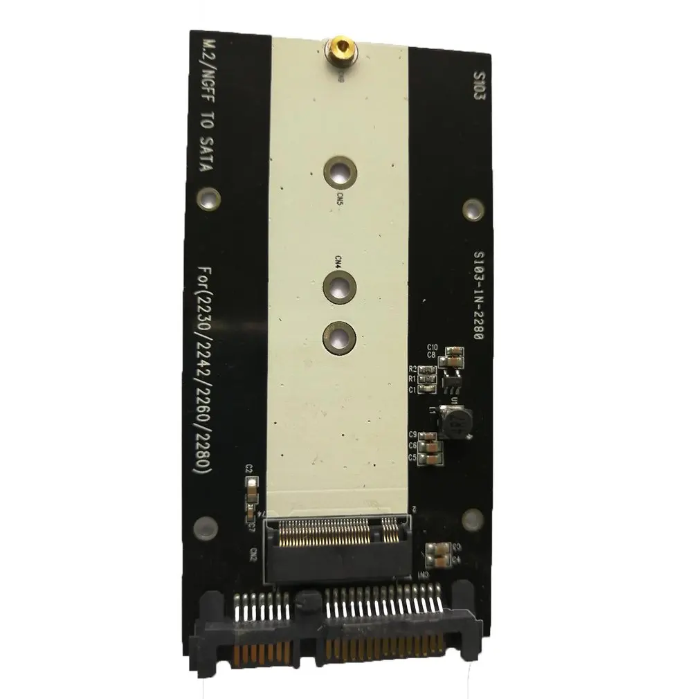M.2 NGFF в SATA III SSD твердотельный накопитель переходная карта Поддержка 2230/2242/2260/2280 M.2 SSD коробка SSD адаптера