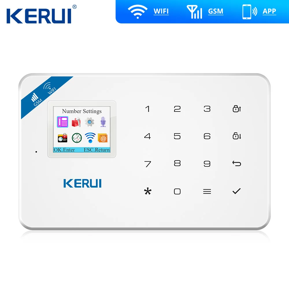 Беспроводная система охранной сигнализации Kerui W18 с поддержкой Wi Fi GSM IOS