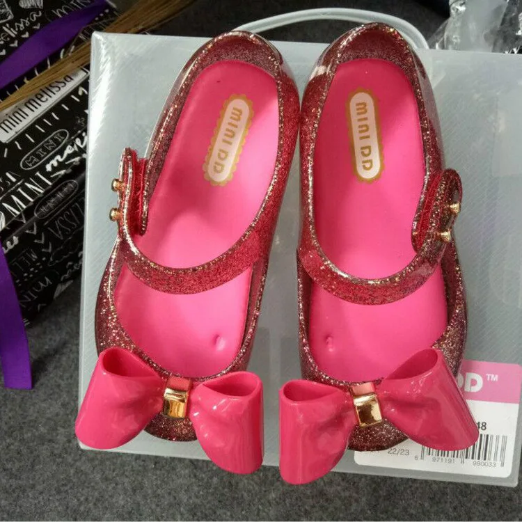 sparkle hot pink Новинка; обувь принцессы с рисунком кота для девочек; детская прозрачная обувь золотистого цвета; детские сандалии на плоской подошве с милым котом; удобные летние сандалии; SH19102 - Цвет: sparkle hot pink