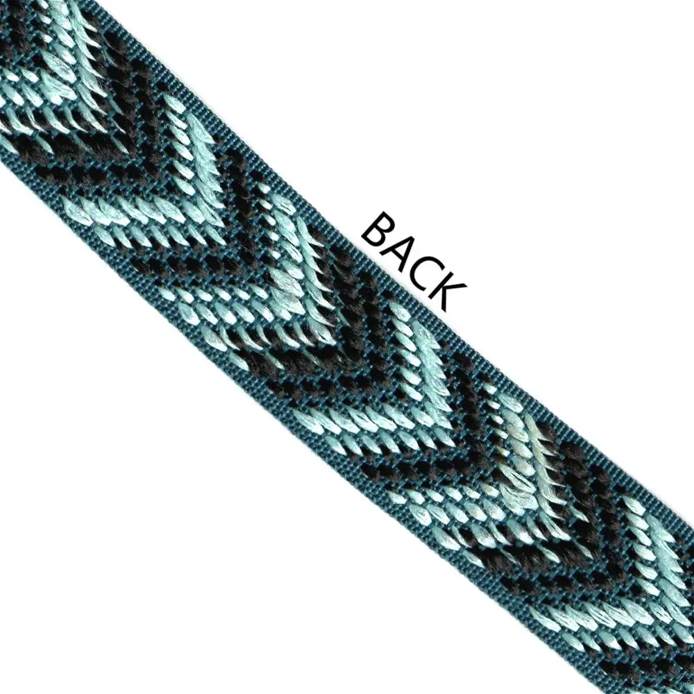 ZERZEEMOOY NEW 7/8'' 24mm 5yard/lots polyester Green Woven Jacquard Ribbon Trims Design For Clothing Straps Accessory