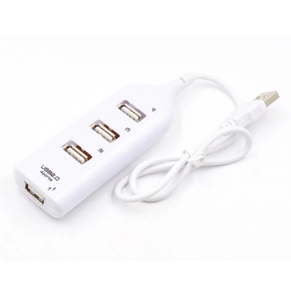 4-USB порт высокоскоростной концентратор разветвитель для U дисковая карта считыватель персональный компьютер ноутбук передача данных Передача питания