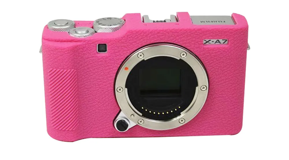 CAENBOO для Fujifilm X-A7 сумка для камеры Мягкий силиконовый резиновый защитный чехол для корпуса чехол для Fuji XA7 универсальные аксессуары - Цвет: Rose