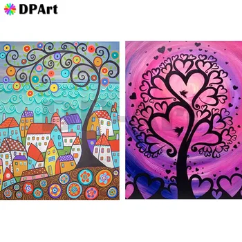 

Diamond Painting 5D Full Square/Round Drill Abstract Tree 5D Daimond Embroidery Painting Mosaic Picture Wall Art M1511
