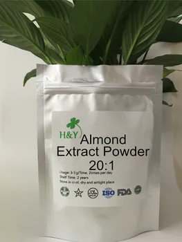 

150-1000g Free Shipping Food Grade Almond Extract Powder 20:1 In Bulk