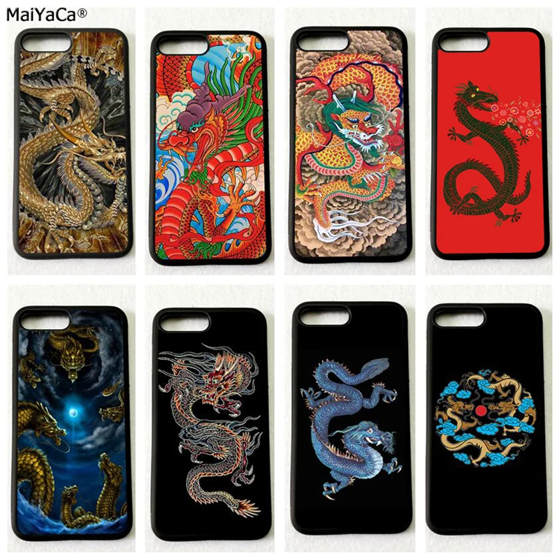 MaiYaCa китайский дракон японский Мягкий край чехол для телефона s для iphone 11pro max 5S se 6s 6plus 7 7plus 8 8plus XR XS MAX ТПУ чехол