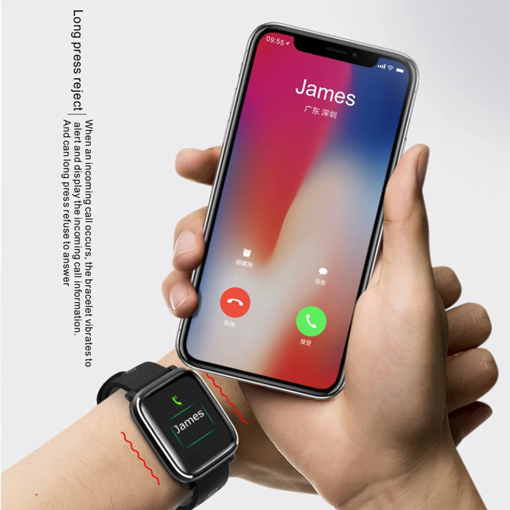 2020 Newest Blood Pressure Smart Watch Q58 Heart Rate Pulse Sports Watches Swimming Band smart wristwatch Waterproof Alarm Clock