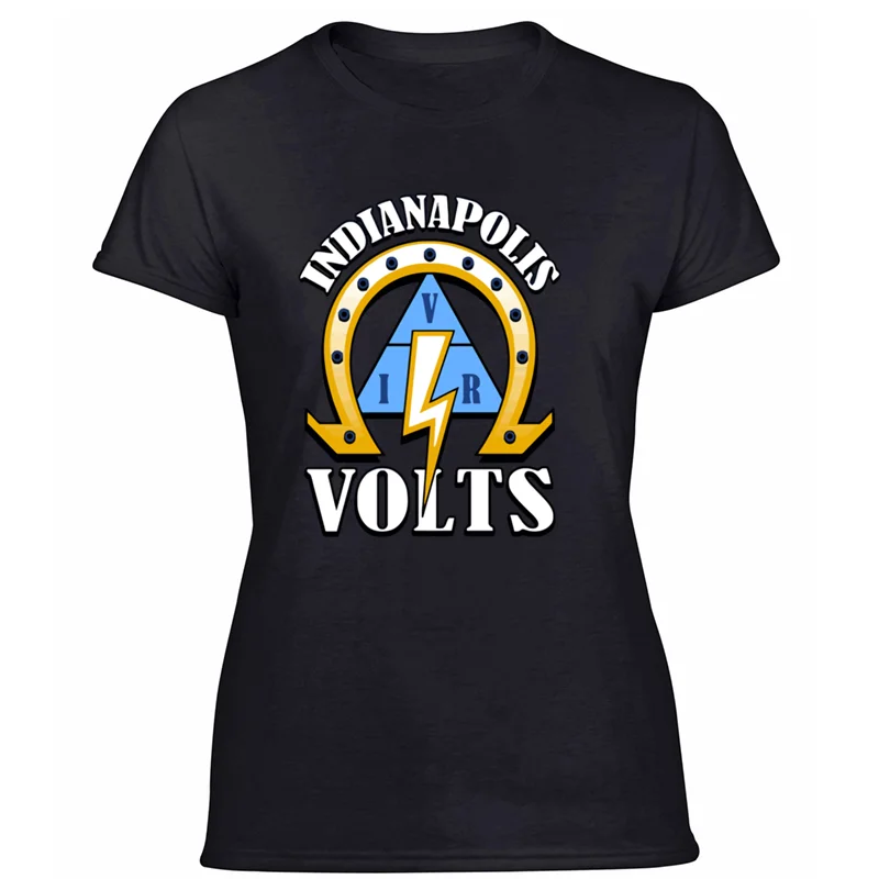 Women-Black Новое поступление, Повседневная футболка indy volts, мужская летняя футболка, размер S-5xl, новинка, Мужская футболка с коротким рукавом, комический Топ в стиле хип-хоп - Цвет: Women-Black