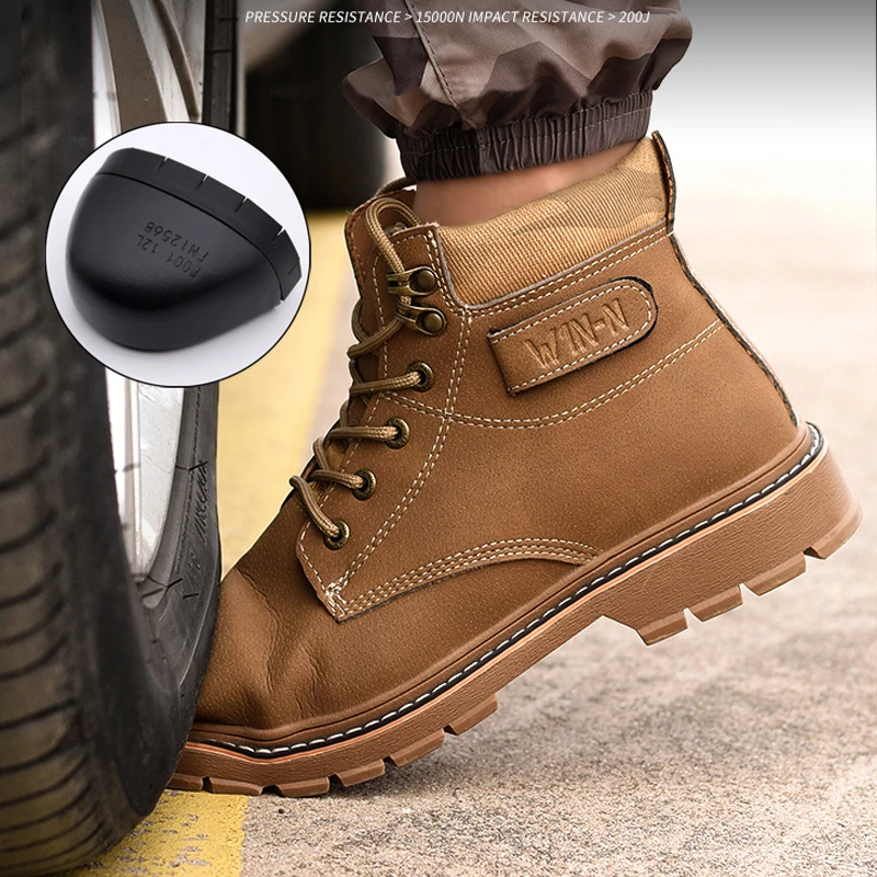 Bottes De Travail De Qualité Avec Bout En Acier Pour Hommes, Chaussures De  Sécurité Industrielles, Anti-écrasement Et Anti-perforation, Nouvelle  Collection 2023 - Bottes Pour Hommes - AliExpress