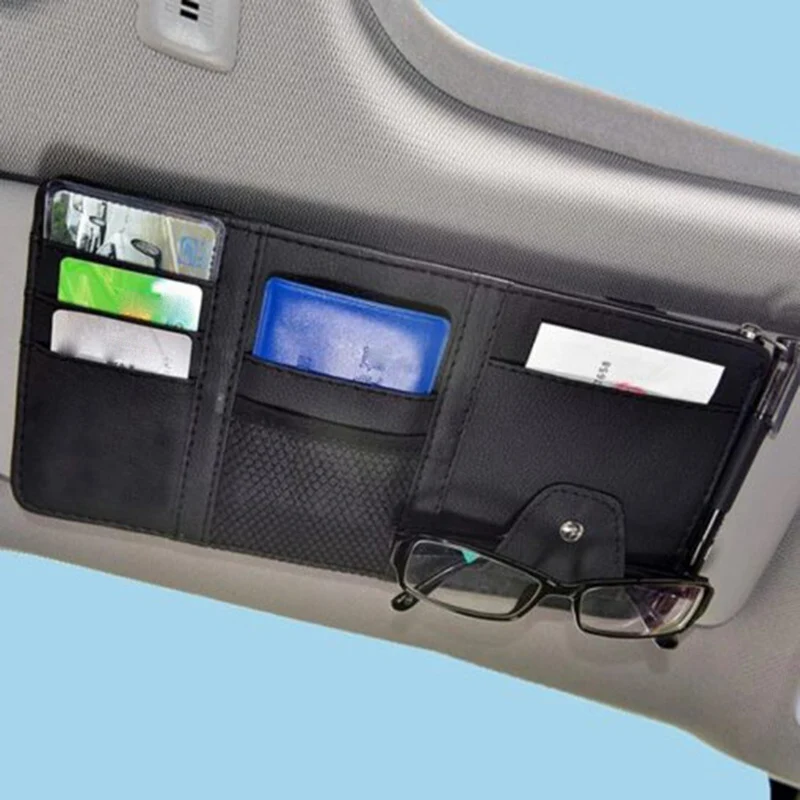 

Car Organizer Parking Card Phone Holder IC Card Clip Car Visor Clip Tissue Boxes Trunk Auto Interior Accessories Storage