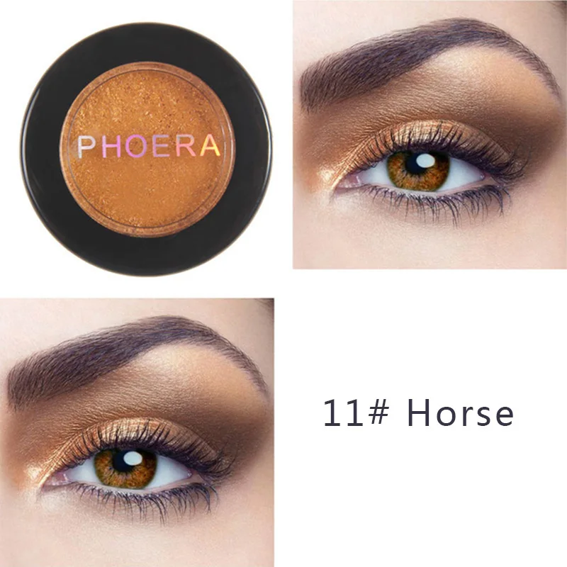 Horse PHOERA Hot Make Up Pallete тени для век Палитра Блеск металлические тени для век Макияж Блеск Тени для век Косметика Тени для век Палитра TSLM2 - Цвет: Horse