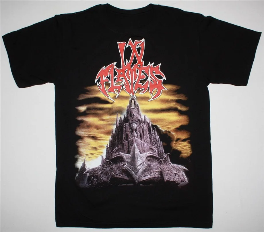 IN FLAMES THE JESTER RACE DEATH METAL SOILWORK ARCH ENEMY NEW BLACK T SHIRT Custom Printed T-Shirt Hip Hop Large Size | Мужская одежда