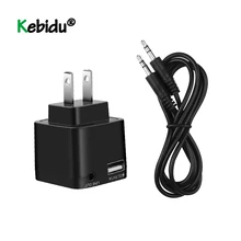 AC 220 В аудио адаптер USB настенное зарядное устройство беспроводной Bluetooth приемник адаптер 3,5 мм Aux стерео усилитель музыкальный приемник ЕС США штекер