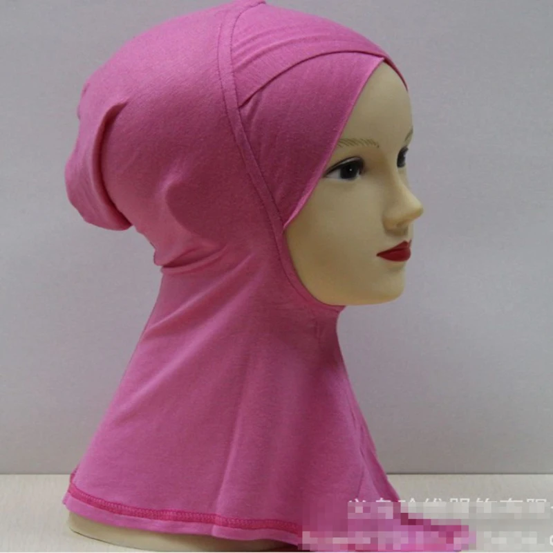 C044 Cotton jersey crisscross ninja underscarf muslim hats headband inner hats islamic small