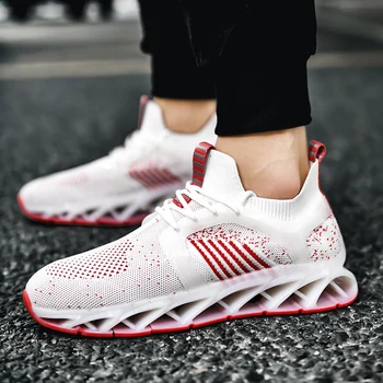 

Vulcanized Shoes for Men 2020 Mesh New Men Sneakers Lace Up Low Top Jogging Shoes Man Loafer Footwear Breathable Air Flat Sports