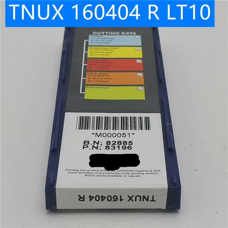 10 шт. TNUX160404R LT10