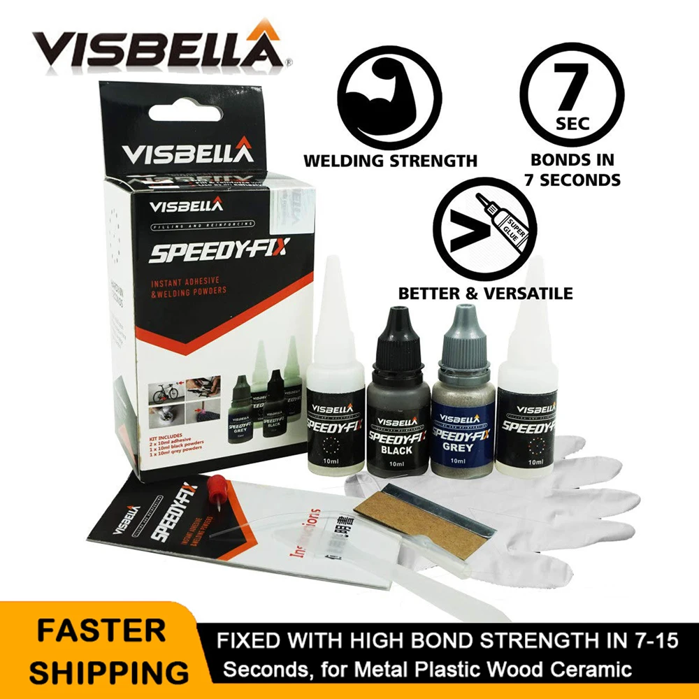 Visbella DIY Speedy Fix порошок клей пластик ремонт дерево наполнитель герметик