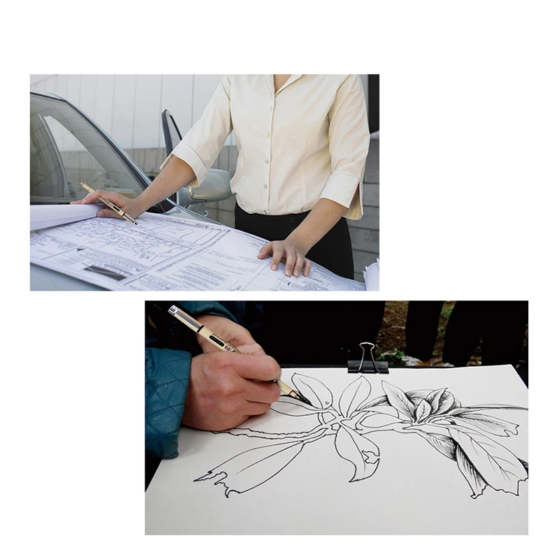 Technical Graphic Fine Line Drawing Pen Sketch Ink Marker Pens 0.05-0.8mm for Hook Line Painting Pen 1 Pc