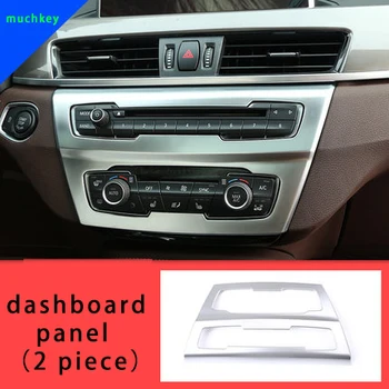 

For BMW X1 F48 2016-2019 dashboard panel chrome molding trim 2pcs