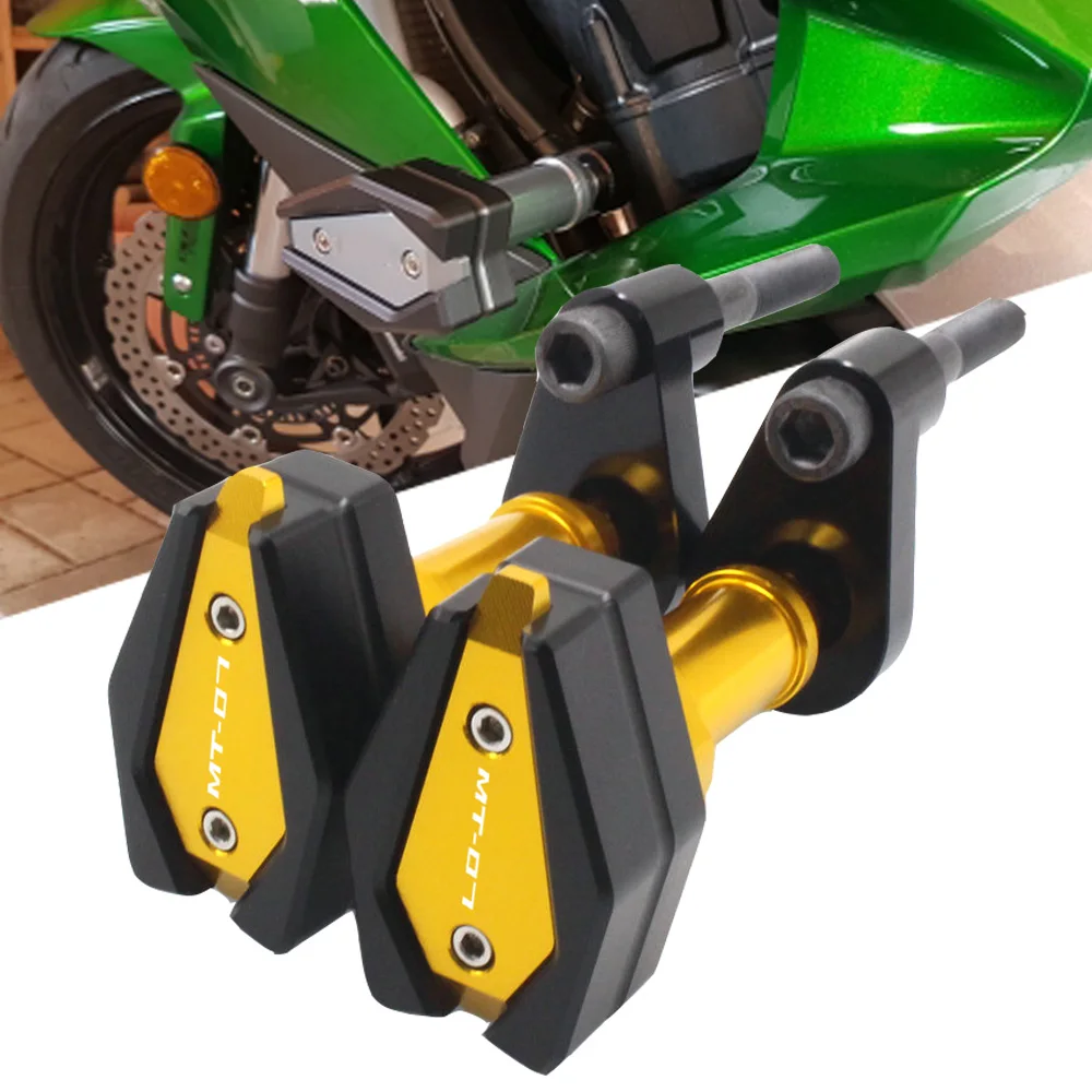 Для Yamaha MT07 MT 07 CNC алюминиевые аксессуары для мотоциклов защита от падения Рамка слайдер обтекатель Защита Анти Краш Pad протектор