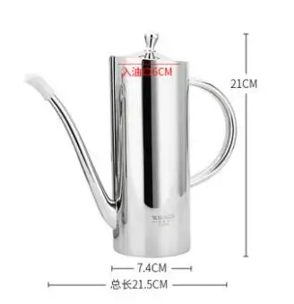 700ml 304 резервуар для масла из нержавеющей стали кухонная Герметичная Бутылка Бытовая бутылка для уксуса кухонные принадлежности приправа емкость для бутылок pf90312 - Цвет: 700ml