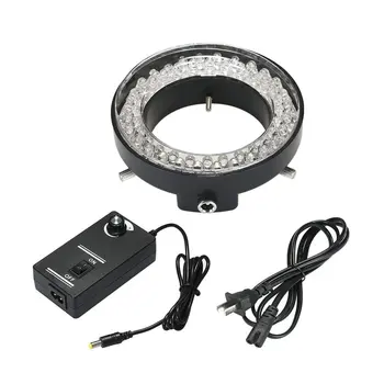 

Adjustable 56 LED Ring Light Illuminator Lamp for Industry Stereo Microscope Camera Magnifier AC 90V-240V Power Adapter drop shi