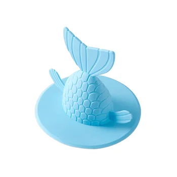 

Residue Sink Strainer TPR Anti Clogging Fish Tail Shaped Kitchen Bathroom Accessories Easy Clean Floor Drain Cover Water Basin