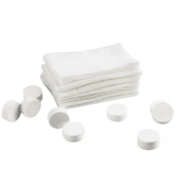 

200Pcs Travel Cotton Disposable Clean Beauty Towel Dry Compressed Coin Face Towel Wipes Tablet