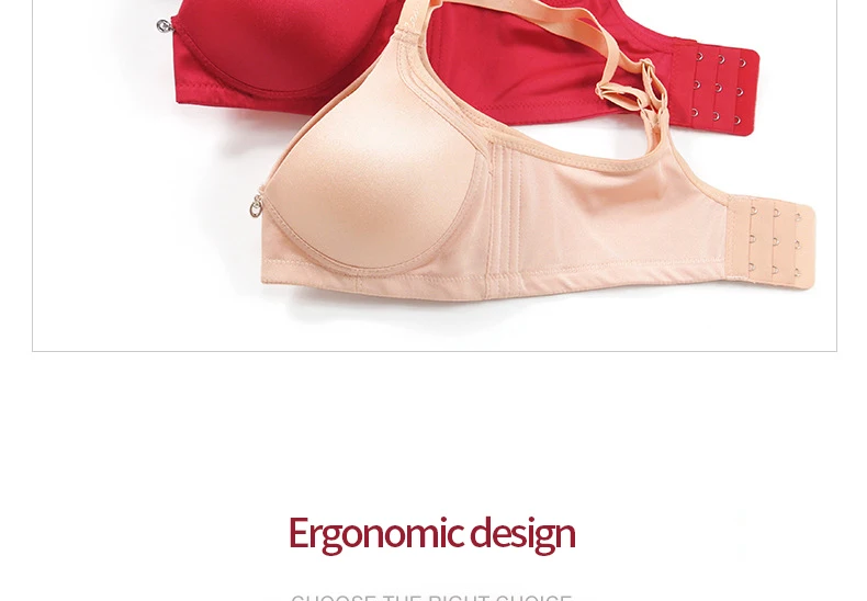 Solid Color Bras For Women Wire Free Push Up Seamless Soft Bra Three Breasted Sexy Lingerie Comfort Breathable Bralette B Cup