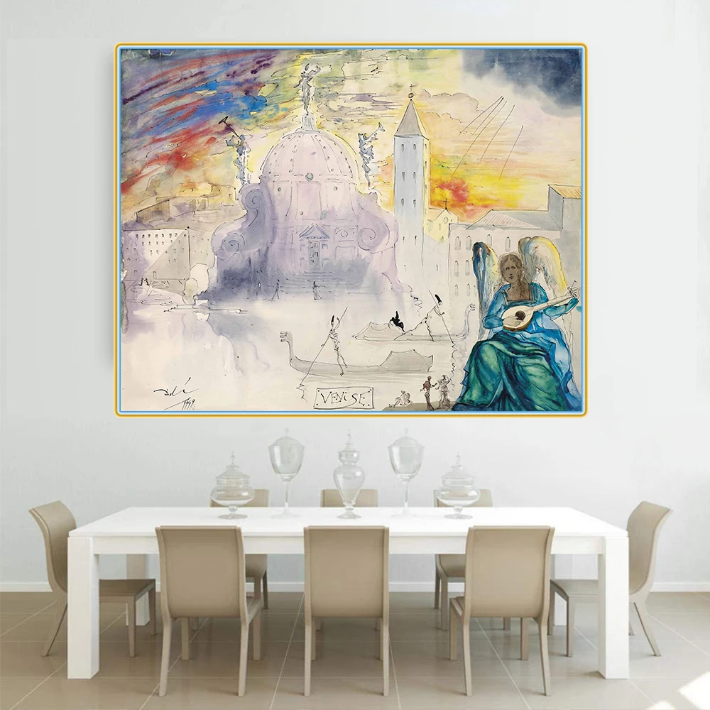 Citon Salvador Dali venvenise Canvas холст искусство картина маслом художественное оформление