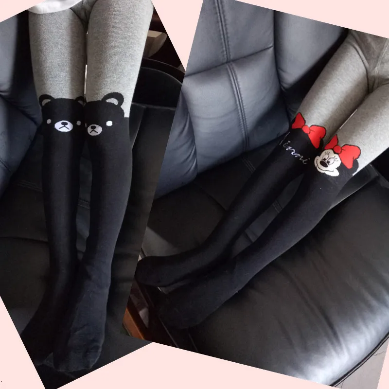 Cartoon Cat Kids Socks Girls long Socks Cotton Knee High Leg Warmers princess Socks Long Tube Children Knee Socks Kid Dance Sock