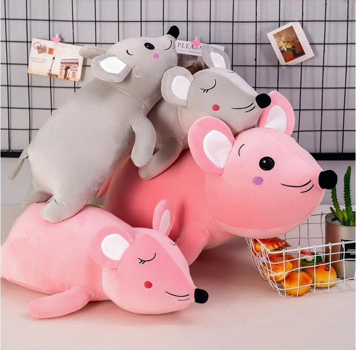 Kawaii кукла мышка плюшевые игрушки мягкие животные мышь игрушка мягкая плюшевая подушка детская игрушка для девочек Подушка для сна подарки