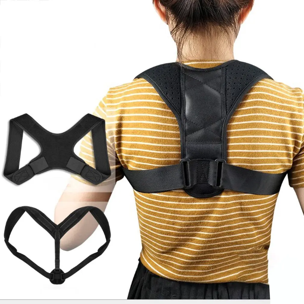Adjustable Medical Posture Corrector Back Support Shoulder Lumbar Brace Belt Strap Universal for Men Women 2