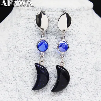 

2020 Witchcraft Stainless Steel Earring for Women Long Moon Stud Earrings Fashion Jewelry bisuteria acero inoxidable E612998