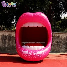 2,4x2,5x3 метров надувная модель в форме рта для украшения evet/Необычные игрушки в форме рта для продажи