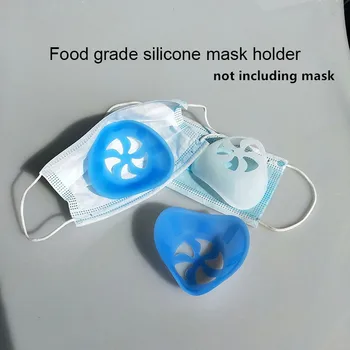 

Mask Bracket Cone Anti-suffocating Reusable Fashion Adults Mouth Nose Breathing Silicone 3D Cone Face Mask Holder Dropshipp