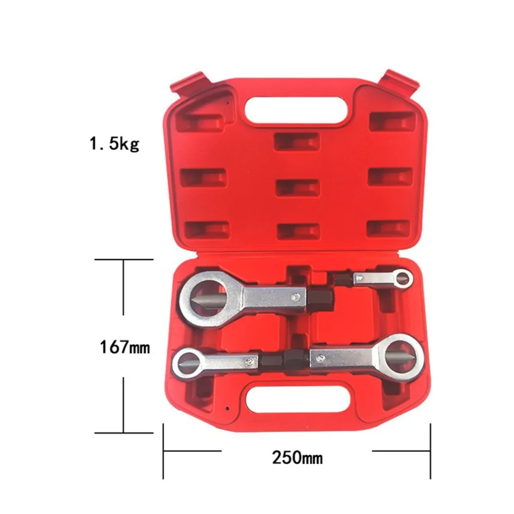 

Practical Nut Splitter Set for Removing Seized Damaged Stuck Nuts Bolts Heavy Duty Rust Resistant Damaged Nut Remover