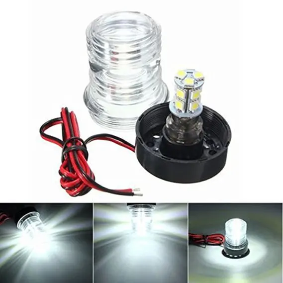 

Waterproof LED Marine Boat Yacht Light Navigation Anchor Light 360 Degree All Round Boat Light 6300K 12V Anchor Light
