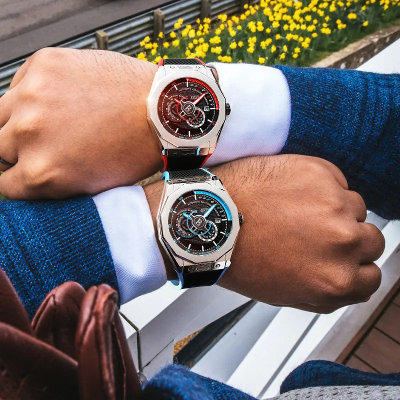 Germania bugatti orologio meccanico automatico moda uomo orologio  impermeabile maschio marchio importato macchina core business  table|Mechanical Watches| - AliExpress