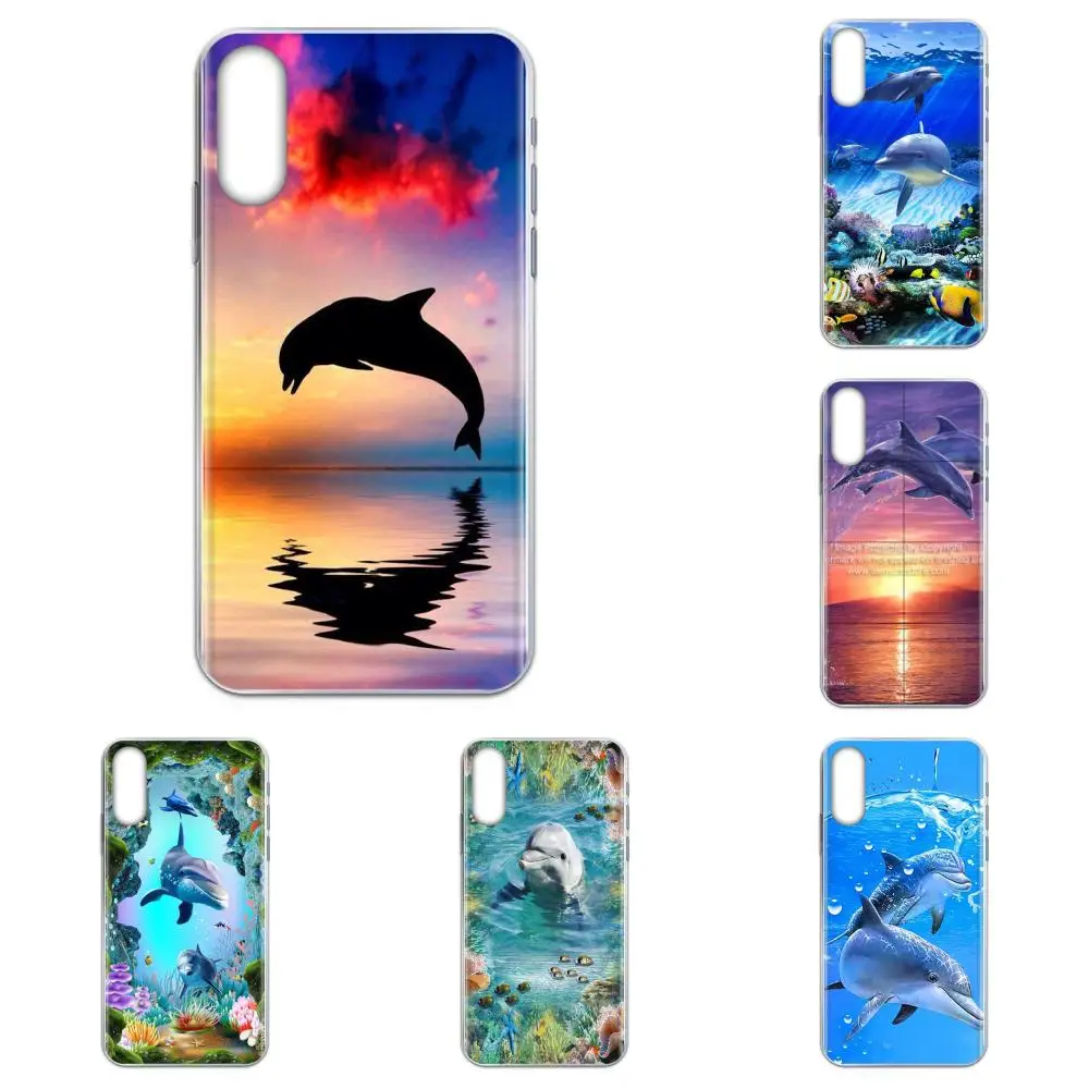 Чехлы для Huawei P7 P8 P9 P10 P20 P30 Lite Mini Plus Pro Y9 Prime P Smart Z 2018 2019 модные чехлы с дельфинами на